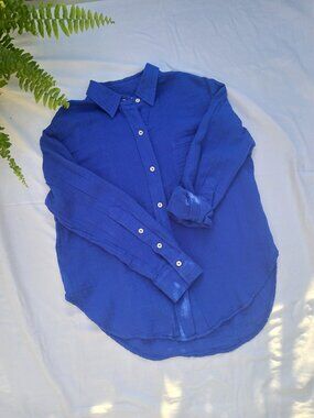 Sonoma Royal Blue Casual 100% Cotton Top